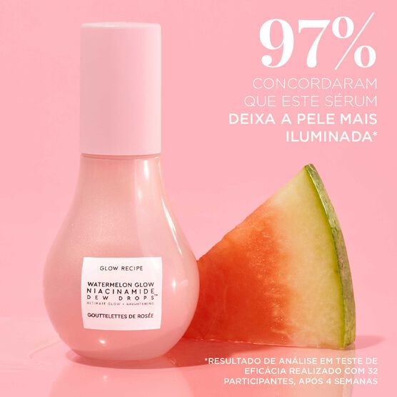 MINI S&Eacute;RUM ILUMINADOR COM NIACINAMIDA GLOW RECIPE WATERMELON GLOW DEW DROPS